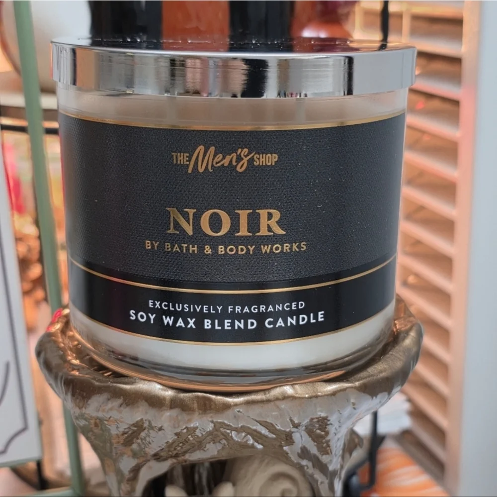 Bath & Body Works Men's Noir 3-Wick Candle NEW RARE / Safe Shipping